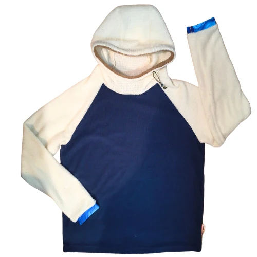 Alpha & Grid Combo Fleece Hoodie by Tumble On Outfitters - Image 3