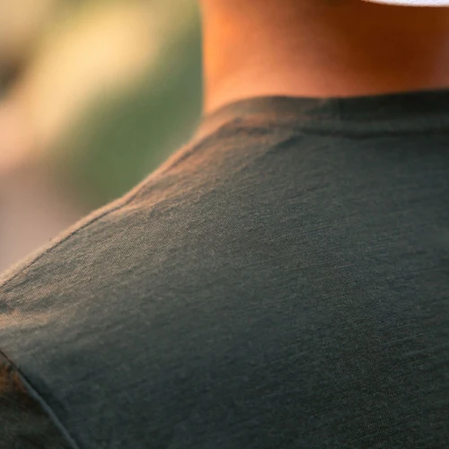 Men's 100% Merino Short Sleeve Shirt by Wūru Wool - Image 5