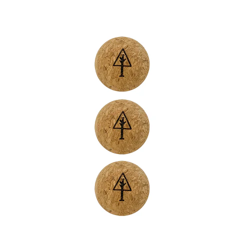 3-pack Micro Cork Massage Balls by Rawlogy - Image 2